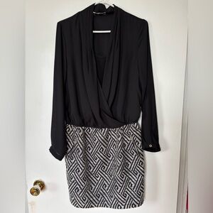 🎉4/30$🎉 My Collection Black Drape Dress - Size M